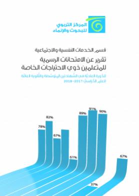 تقرير عن الامتحانات الرسمية للمتعلمين ذوي الاحتياجات الخاصة للدّورة العاديّة في الشّهادتين المتوسّطة والثّانوية العامّة للعام الدّراسيّ 2017 - 2018